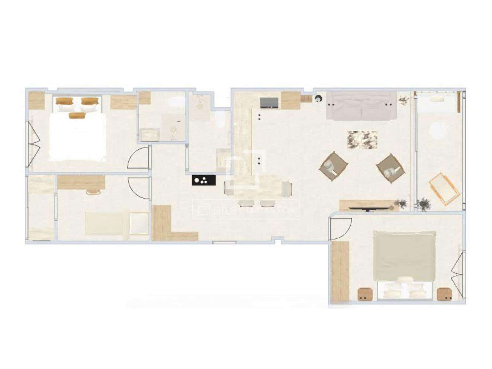 3 slaapkamer Appartement te koop in Ibiza dorp - € 630.000 (Ref: 9548559)