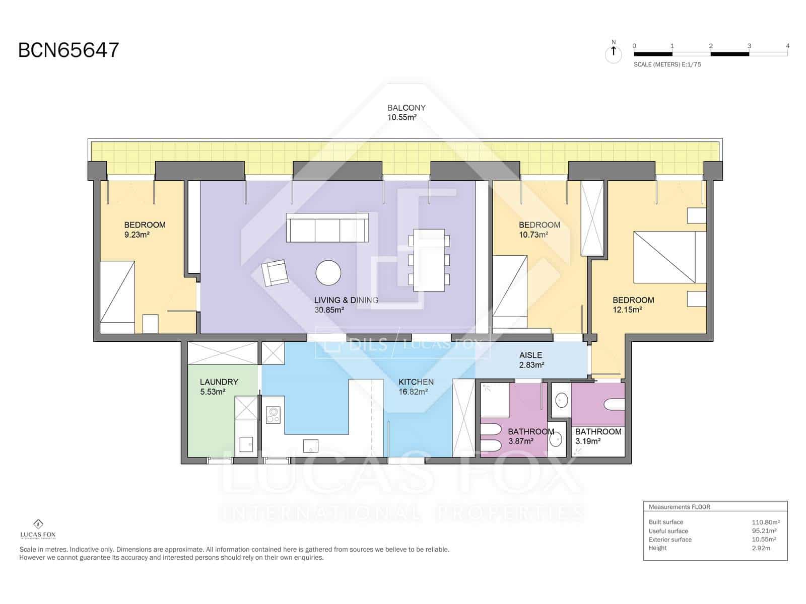 3 quarto Apartamento para venda em Barcelona cidade - 685 000 € (Ref: 9553121)