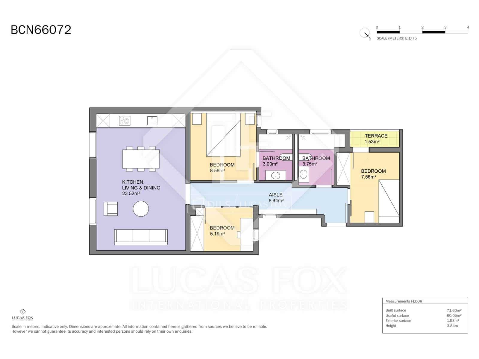 2 chambre Appartement à vendre à Barcelone ville - 585 000 € (Ref: 9565494)