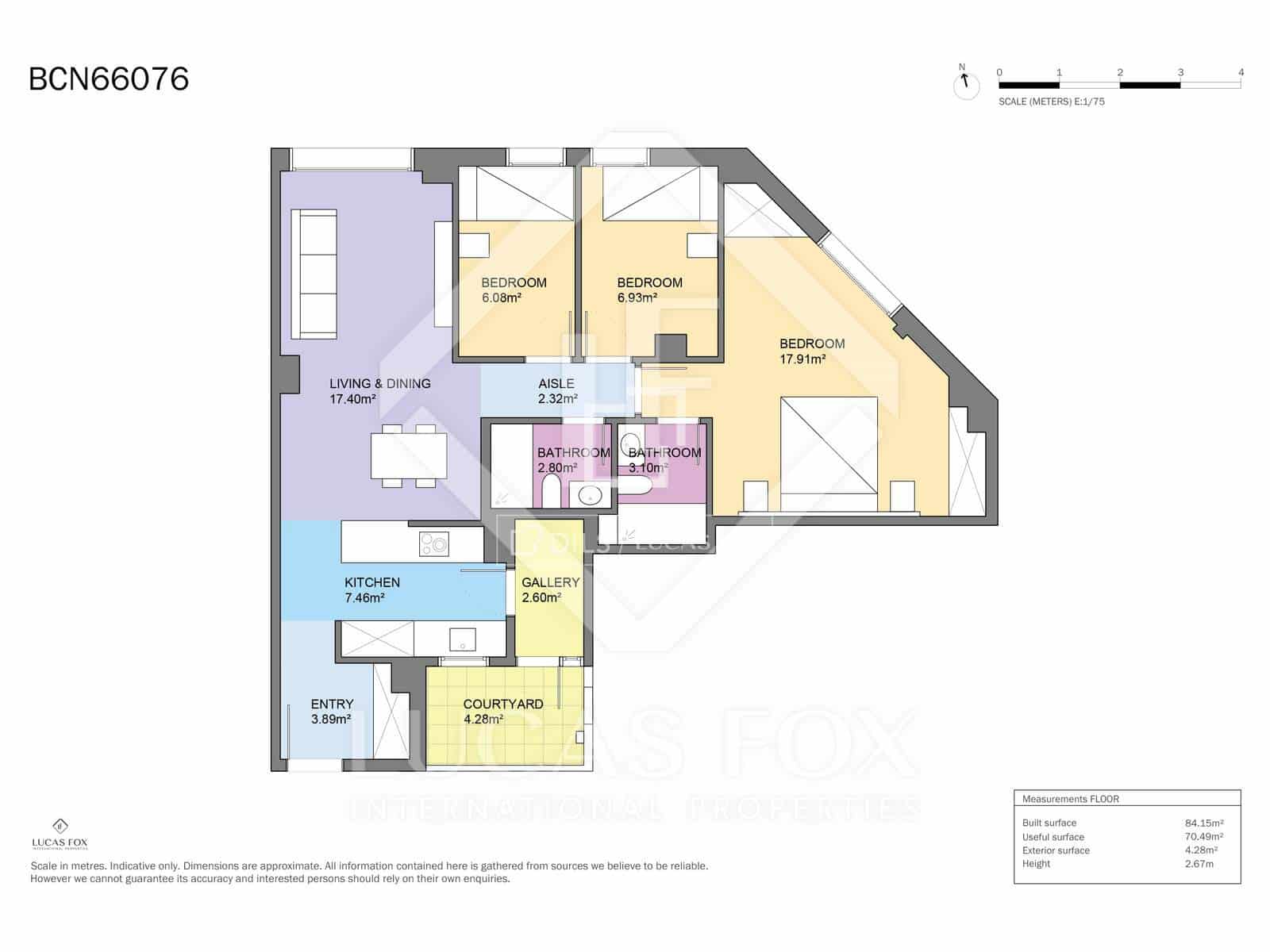 3 makuuhuone Huoneisto myytävänä paikassa Barcelona kaupunki - 525 000 € (Ref: 9565496)