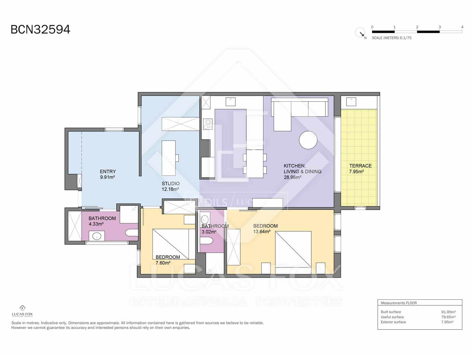 4 makuuhuone Huoneisto myytävänä paikassa Barcelona kaupunki - 740 000 € (Ref: 9565498)
