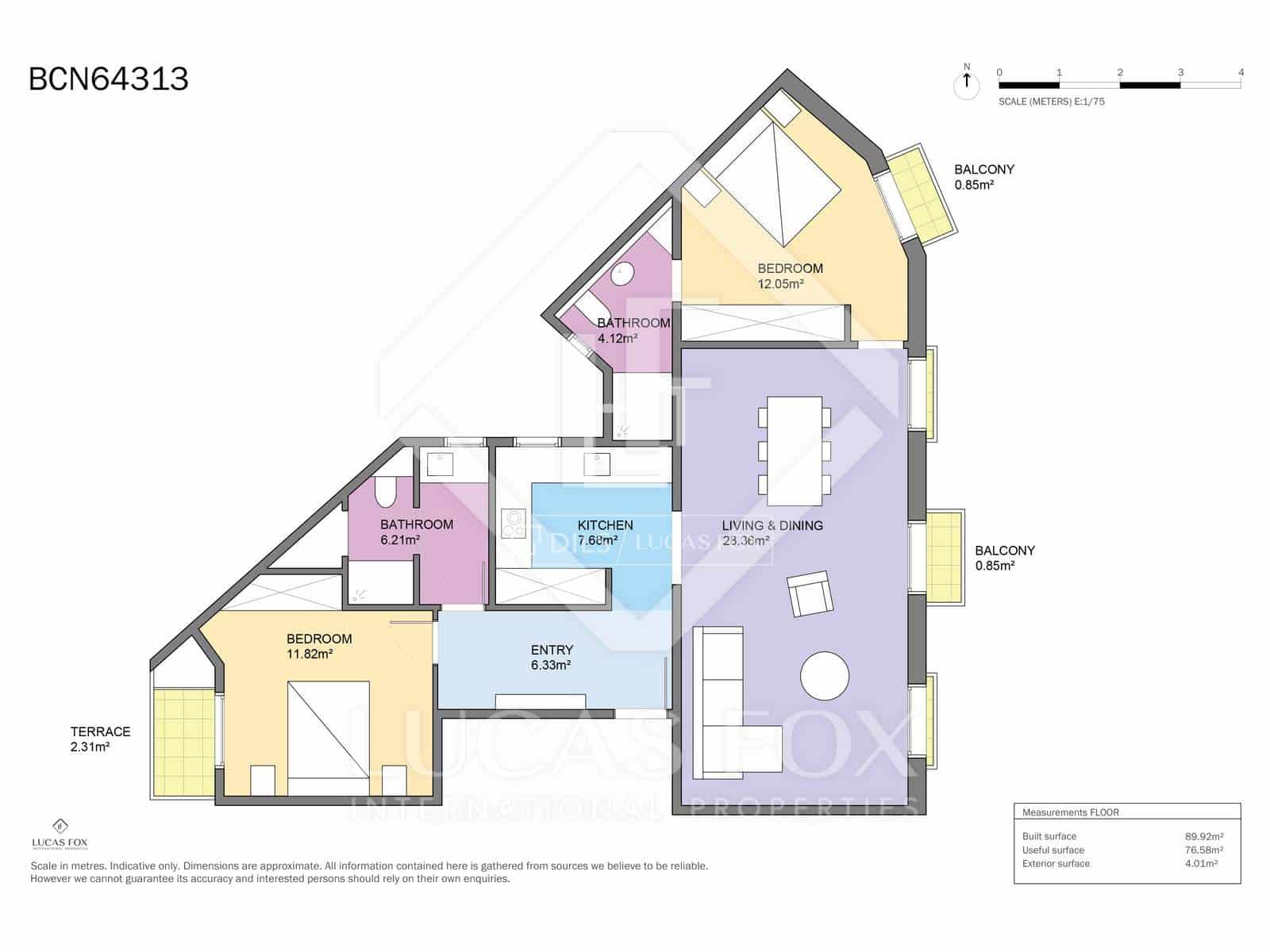2 slaapkamer Appartement te koop in Barcelona stad - € 795.000 (Ref: 9565828)