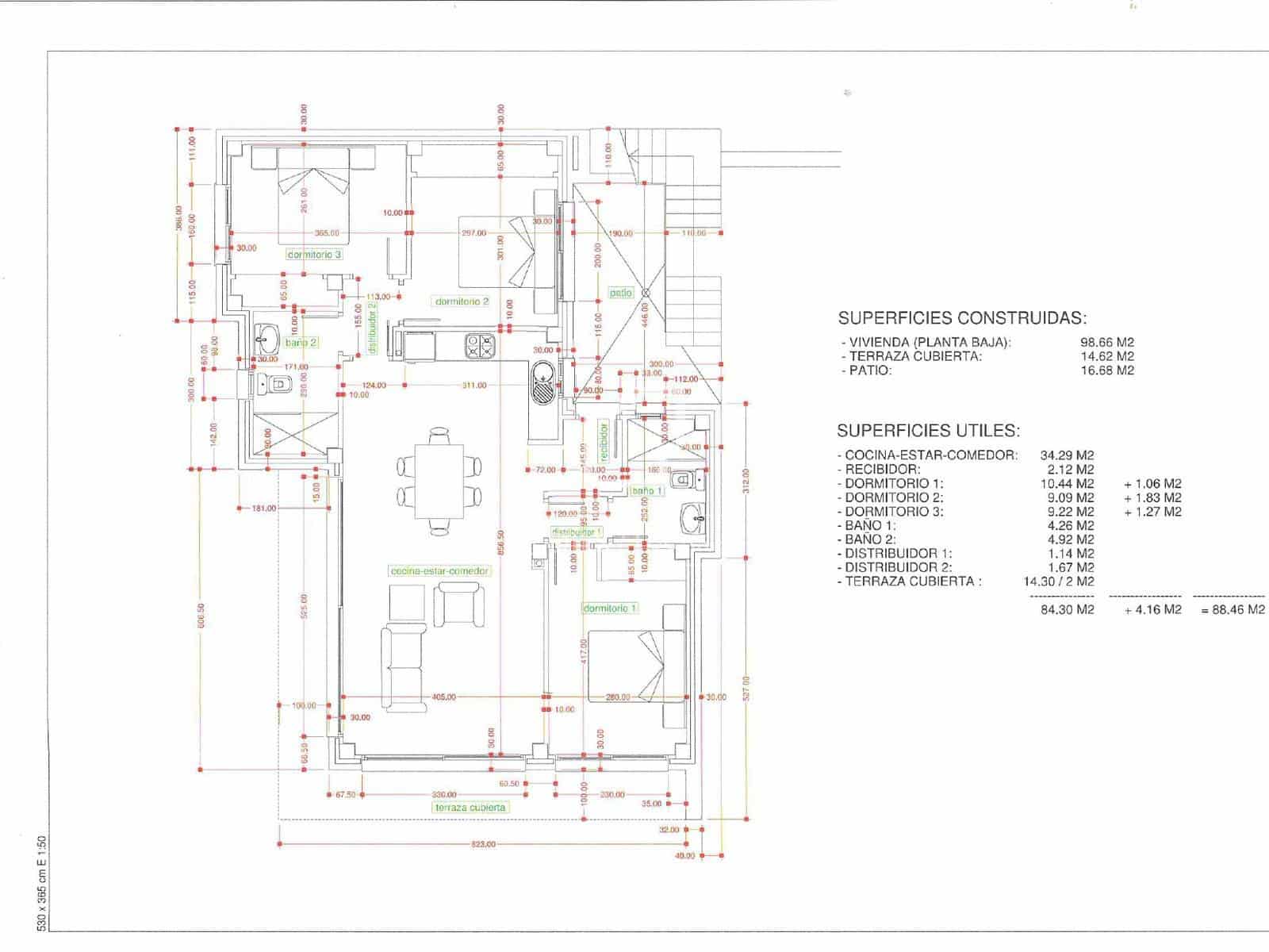 3 Zimmer Villa zu verkaufen in Pedreguer mit Pool Garage - 529.000 € (Ref: 9565831)