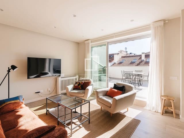 2 sovrum Takvåning att hyra i Recoletos, Madrid stad - 5 500 € (Ref: 9566424)