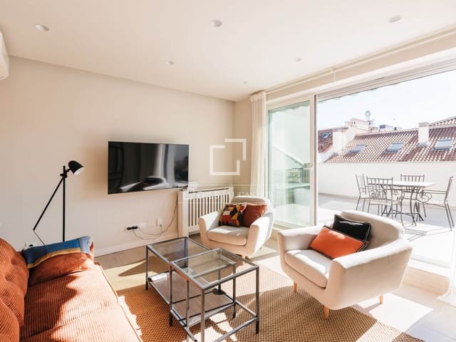 2 sovrum Takvåning att hyra i Recoletos, Madrid stad - 5 500 € (Ref: 9566424)