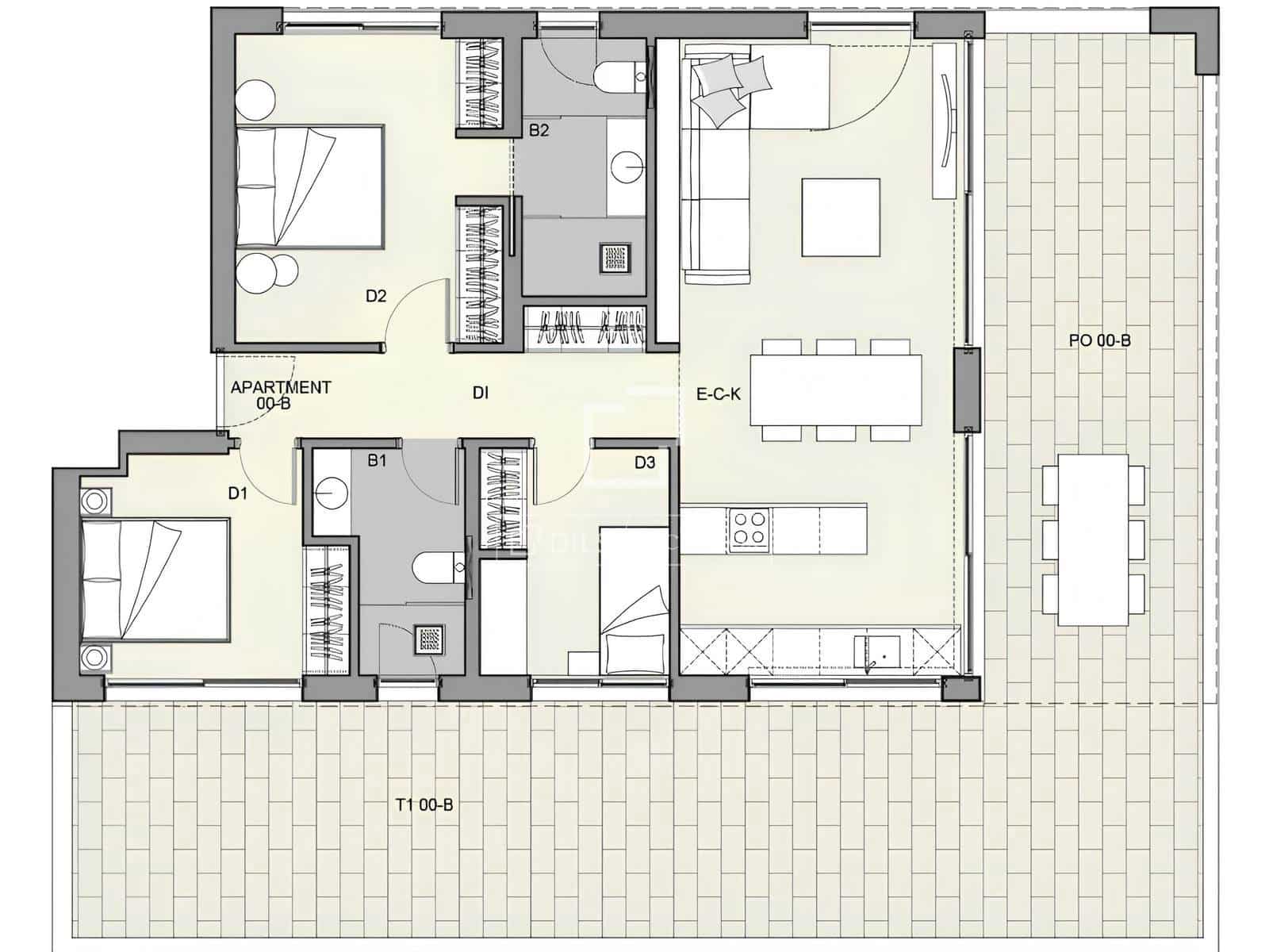 3 quarto Apartamento para venda em Palma de Mallorca com piscina garagem - 1 250 000 € (Ref: 9569227)