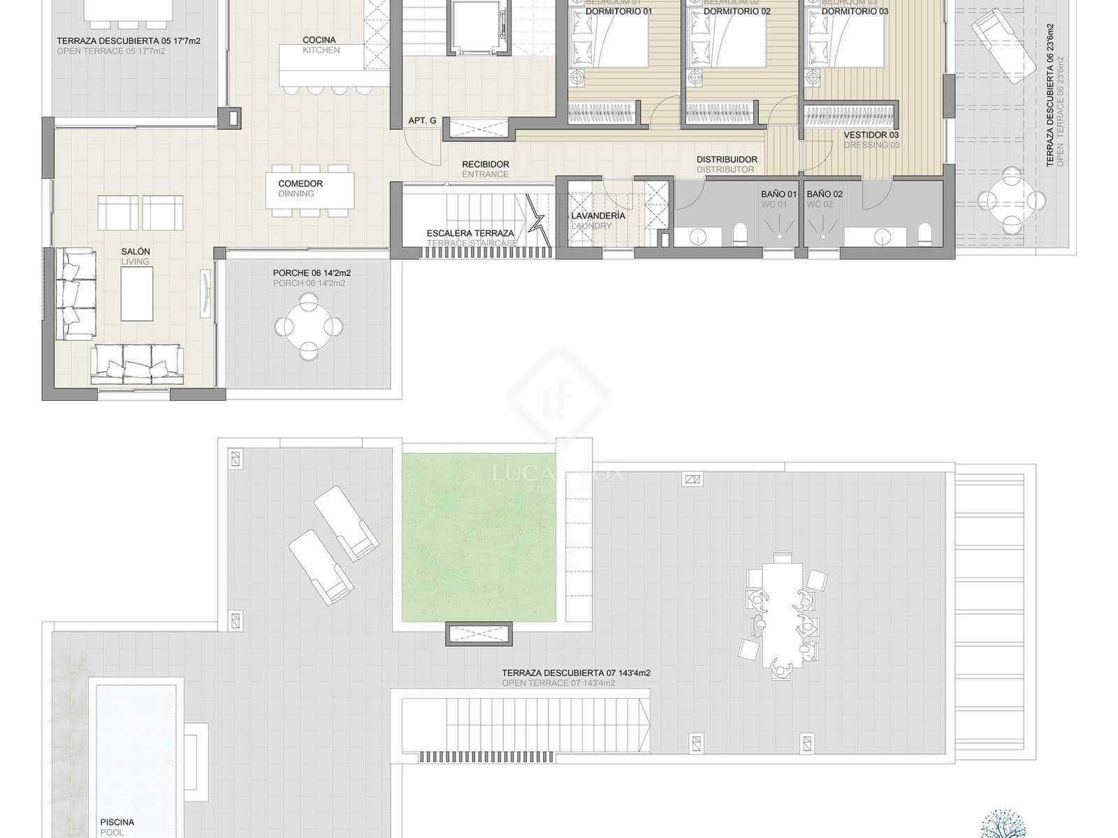 3 quarto Apartamento para venda em Palma de Mallorca com piscina garagem - 1 250 000 € (Ref: 9569227)