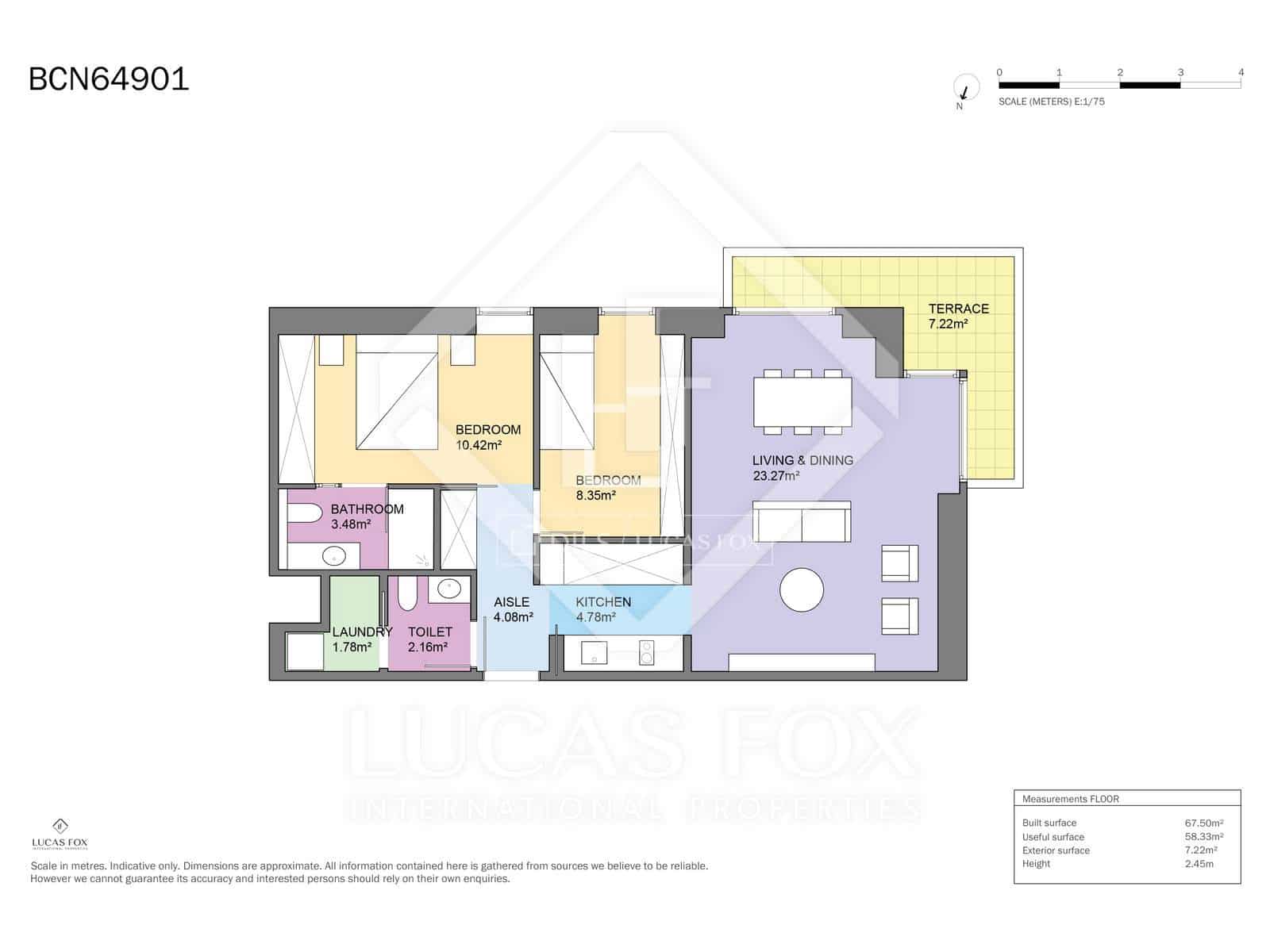 2 camera da letto Appartamento in vendita in Barcelona citta - 750.000 € (Rif: 9584961)