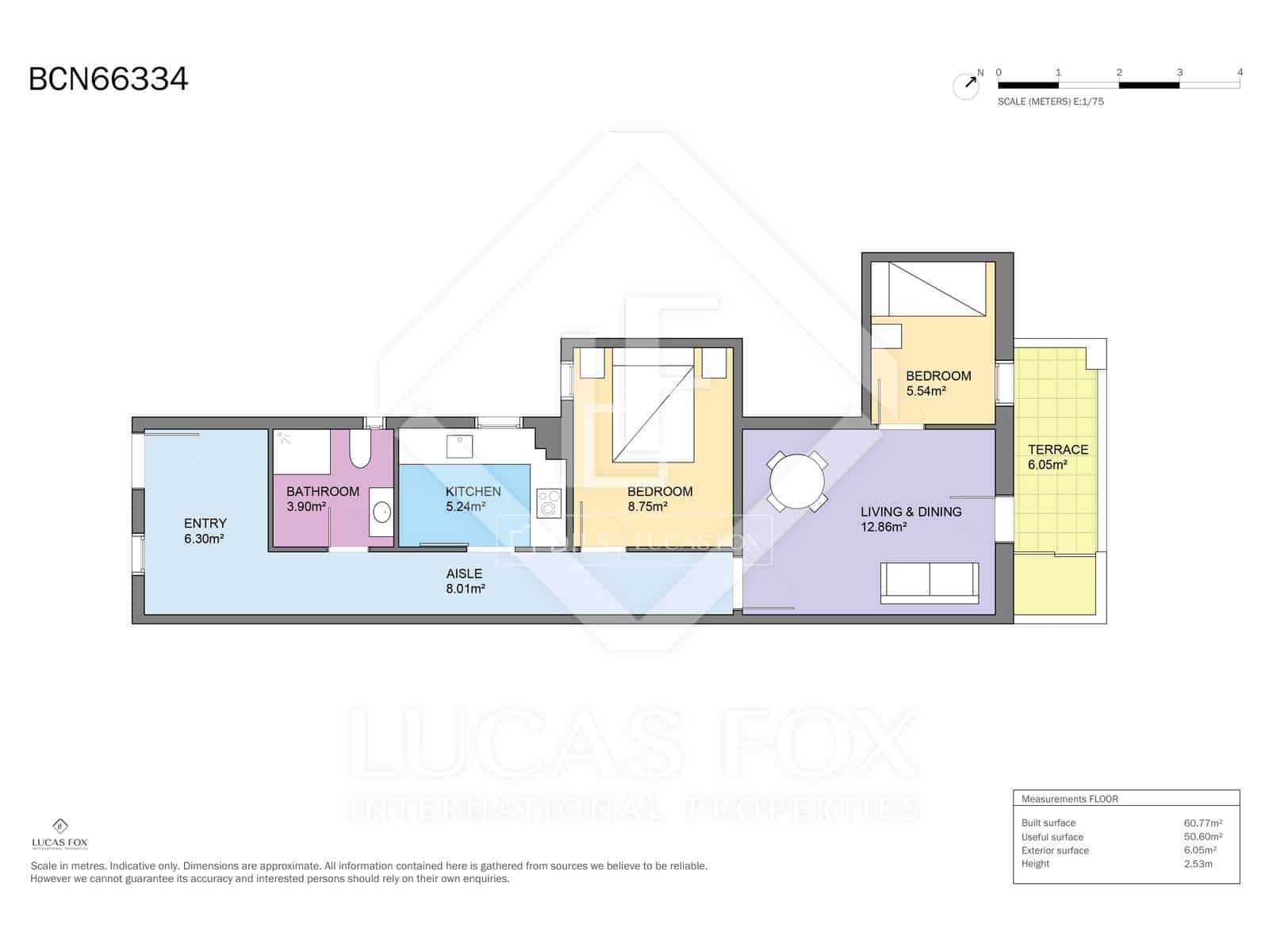 2 makuuhuone Huoneisto myytävänä paikassa Barcelona kaupunki - 520 000 € (Ref: 9591714)