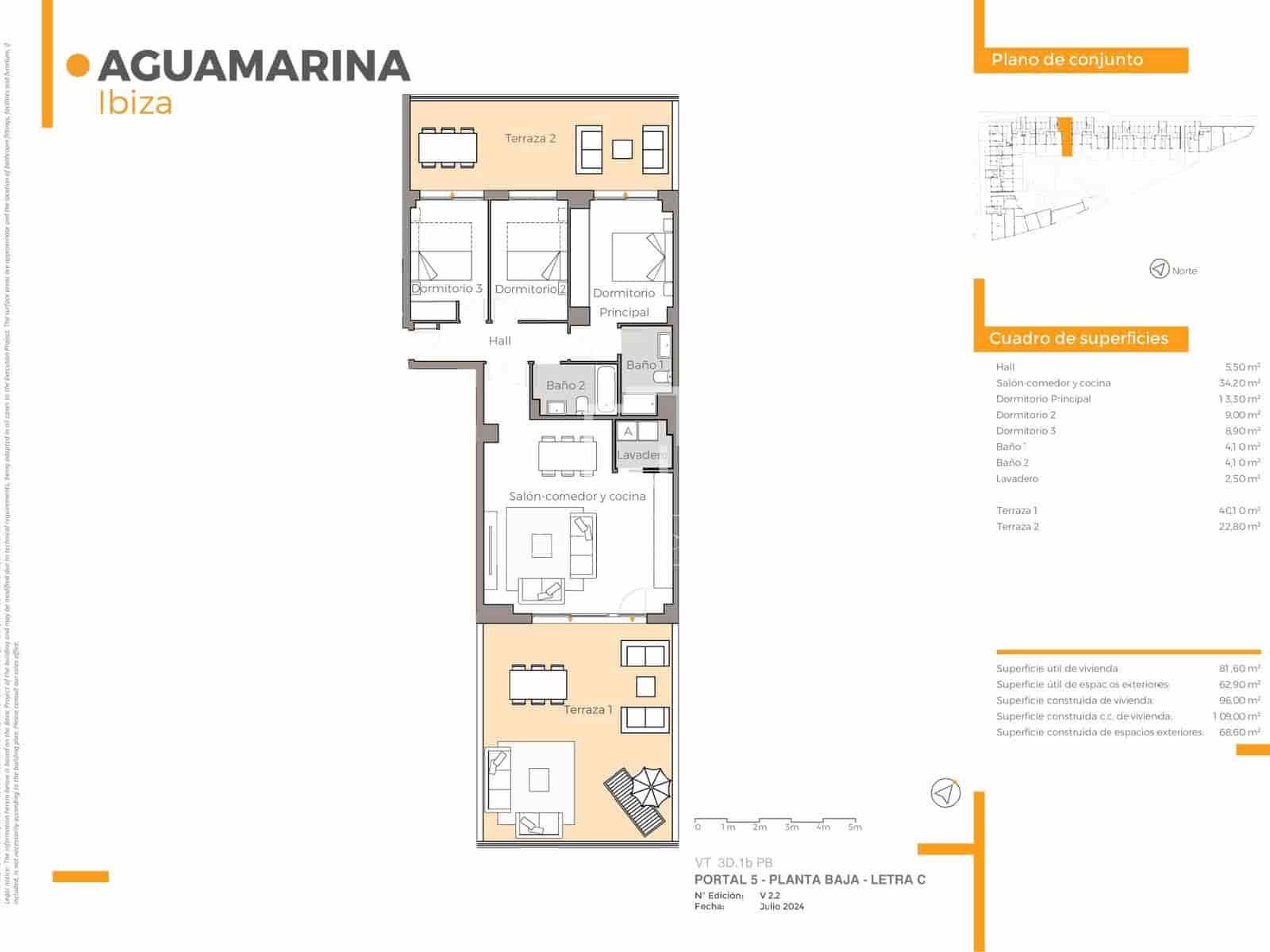 3 bedroom Apartment for sale in Ibiza / Eivissa town with pool garage - € 707,900 (Ref: 9596502)