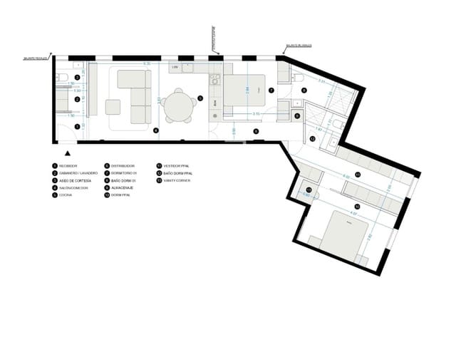3 soveværelse Lejlighed til salg i Almagro, Madrid by - € 960.000 (Ref: 9598324)