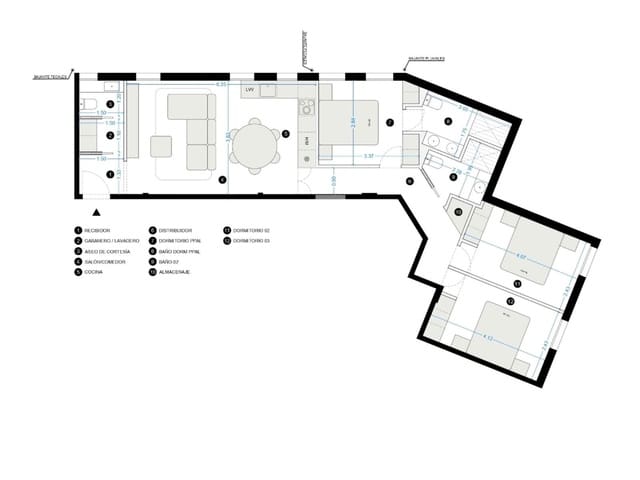 3 soveværelse Lejlighed til salg i Almagro, Madrid by - € 960.000 (Ref: 9598324)