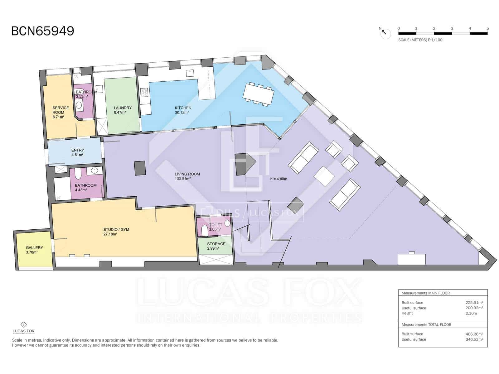 6 Zimmer Apartment zu verkaufen in Barcelona Stadt - 1.995.000 € (Ref: 9603575)