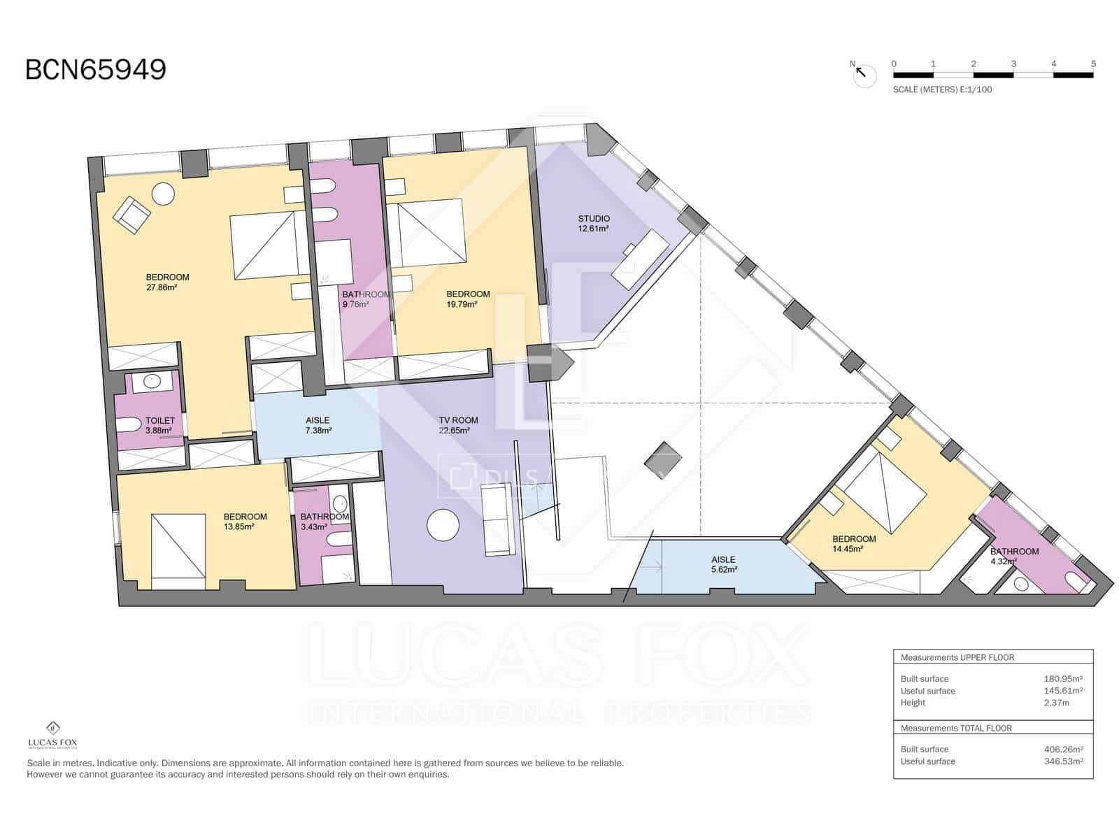 6 Zimmer Apartment zu verkaufen in Barcelona Stadt - 1.995.000 € (Ref: 9603575)