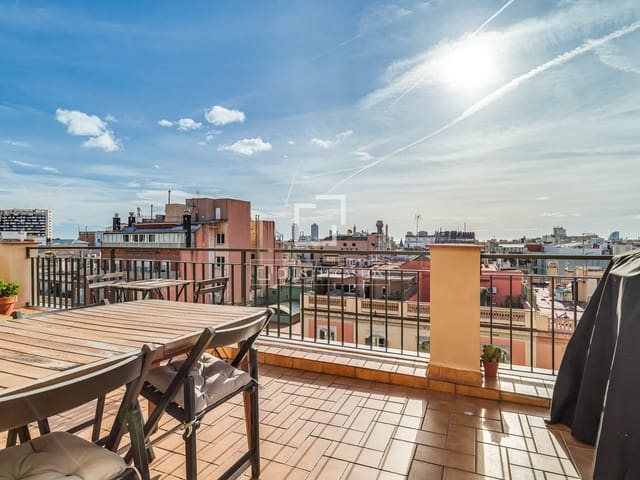 Ático de 2 habitaciones en Barcelona ciudad en alquiler - 2.900 € (Ref: 9606326)