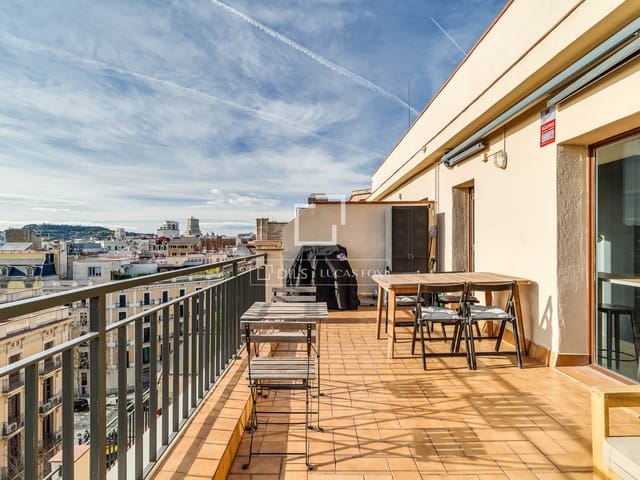 Ático de 2 habitaciones en Barcelona ciudad en alquiler - 2.900 € (Ref: 9606326)