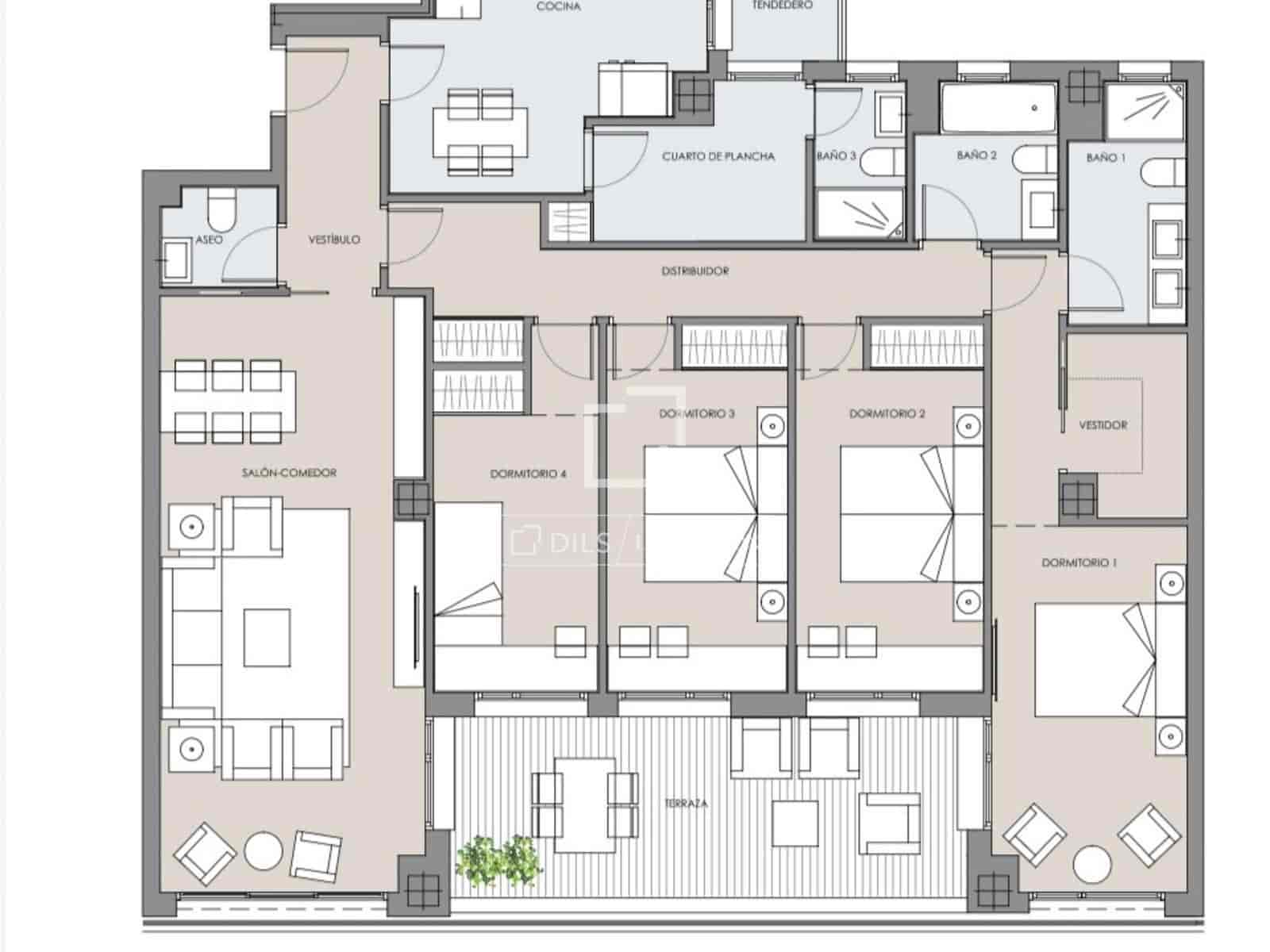 5 bedroom Apartment for rent in Madrid city with pool garage - € 4,150 (Ref: 9606327)