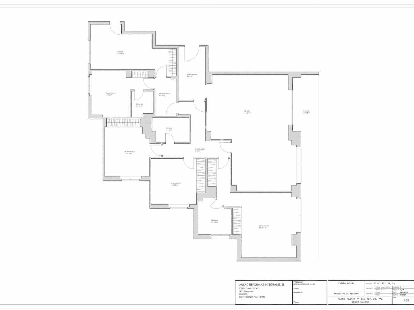 4 makuuhuone Huoneisto myytävänä paikassa Madrid kaupunki - 1 745 000 € (Ref: 9609921)