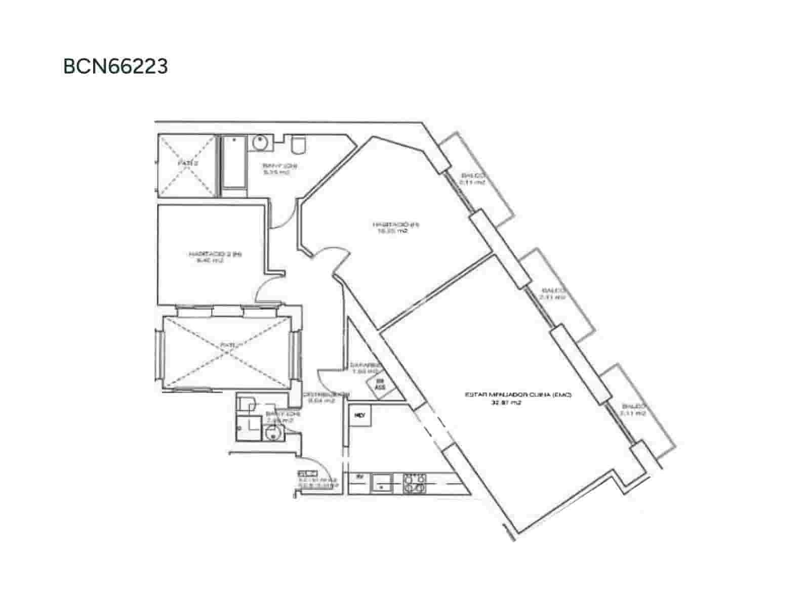 Apartamento de 2 habitaciones en Barcelona ciudad en venta - 850.000 € (Ref: 9610188)