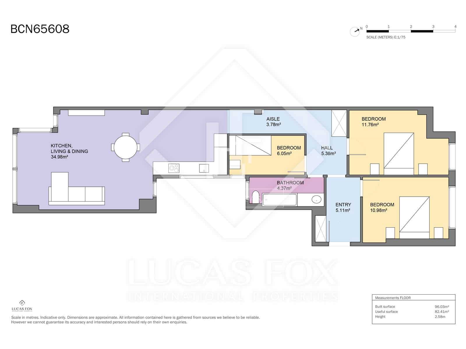 Apartamento de 3 habitaciones en Barcelona ciudad en venta - 645.000 € (Ref: 9610326)