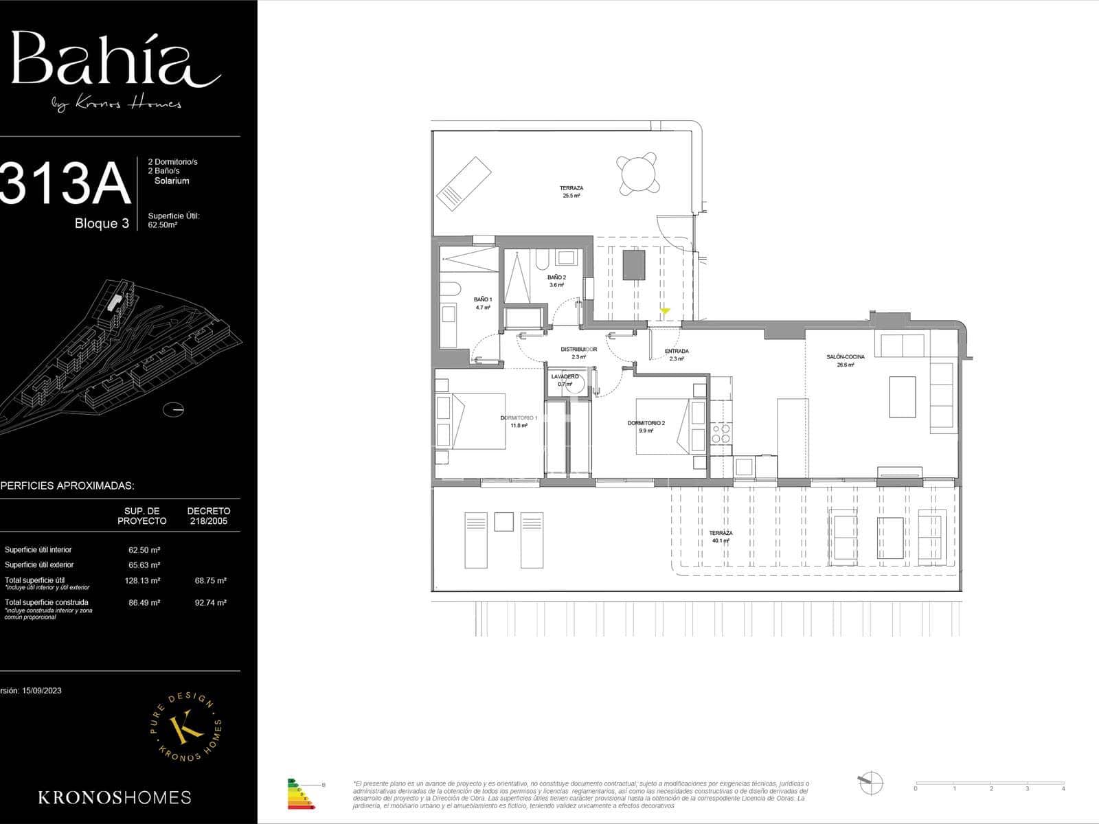 2 sypialnia Penthouse na sprzedaż w La Cala de Mijas z basenem garażem - 550 000 € (Ref: 9614056)