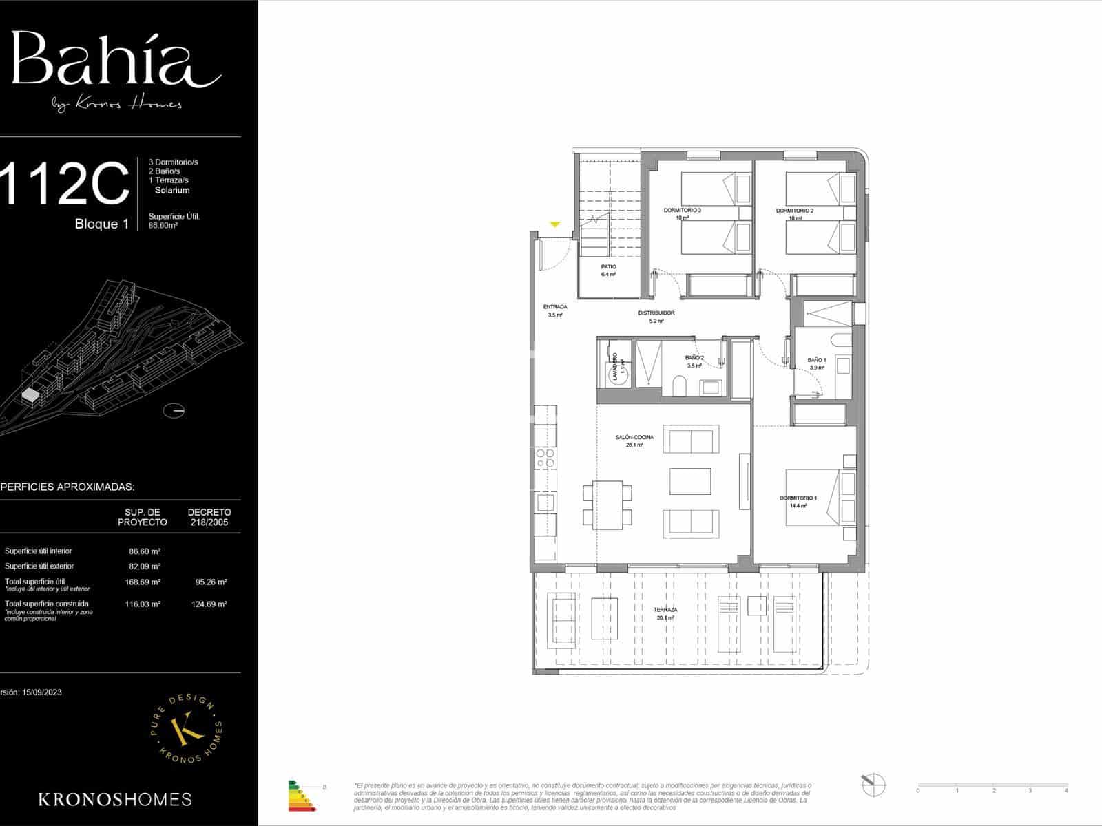 3 sypialnia Apartament na sprzedaż w La Cala de Mijas z basenem garażem - 655 000 € (Ref: 9614058)