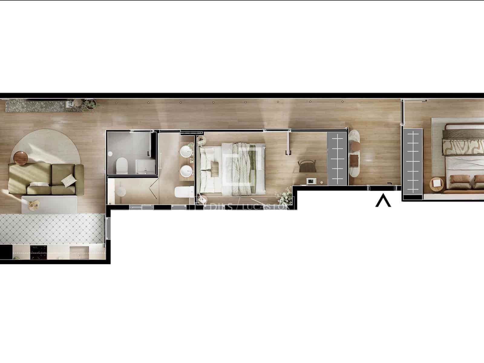 Apartamento de 2 habitaciones en Barcelona ciudad en venta - 589.000 € (Ref: 9618067)