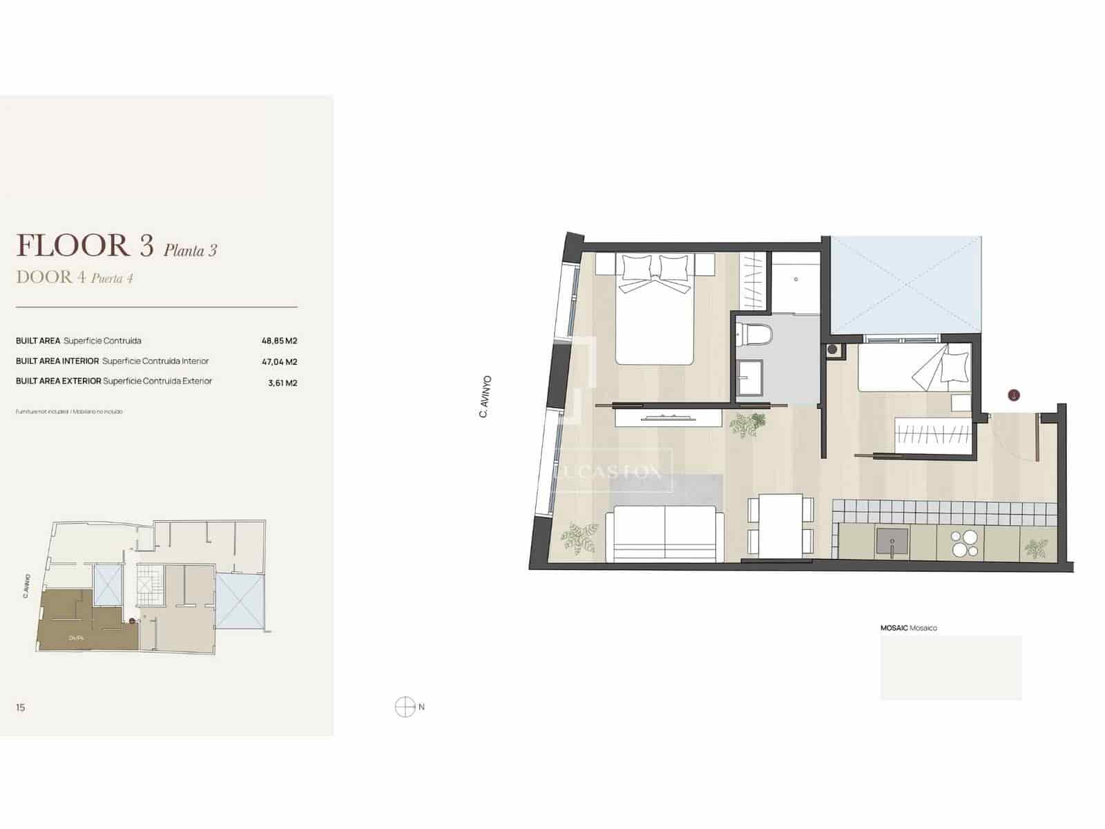 2 slaapkamer Appartement te koop in Barcelona stad - € 399.000 (Ref: 9618582)