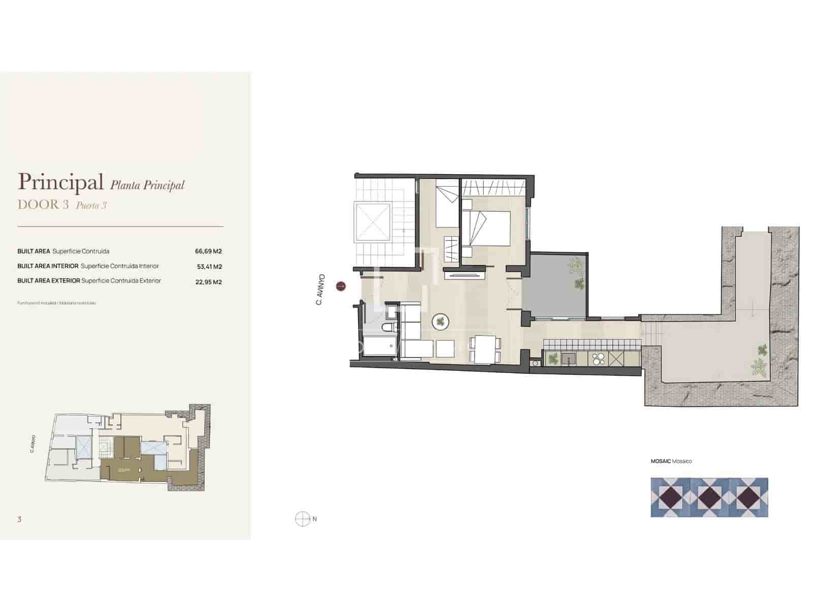 2 chambre Appartement à vendre à Barcelone ville - 690 000 € (Ref: 9618586)