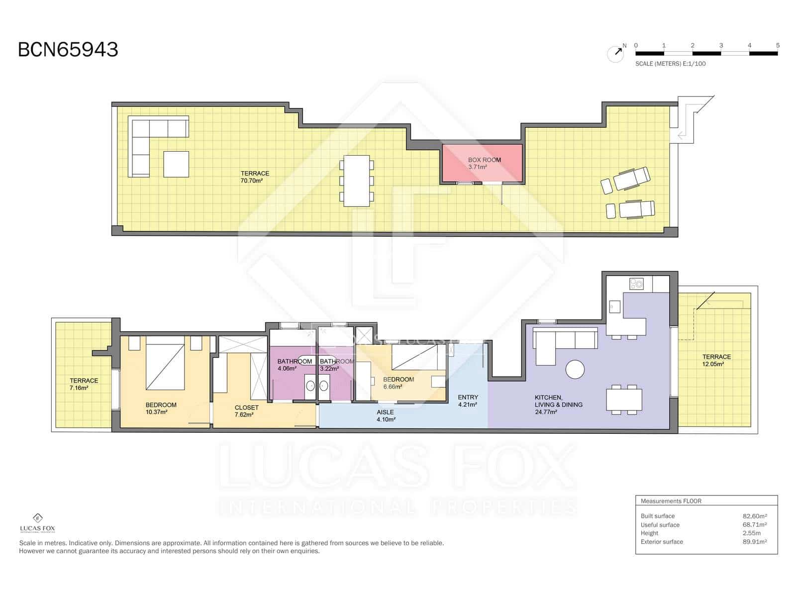 2 chambre Penthouse à vendre à Barcelone ville - 1 150 000 € (Ref: 9624138)