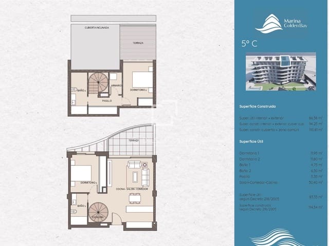 2 soverom Penthouse til salgs i Benalmádena - € 1 038 000 (Ref: 9628369)