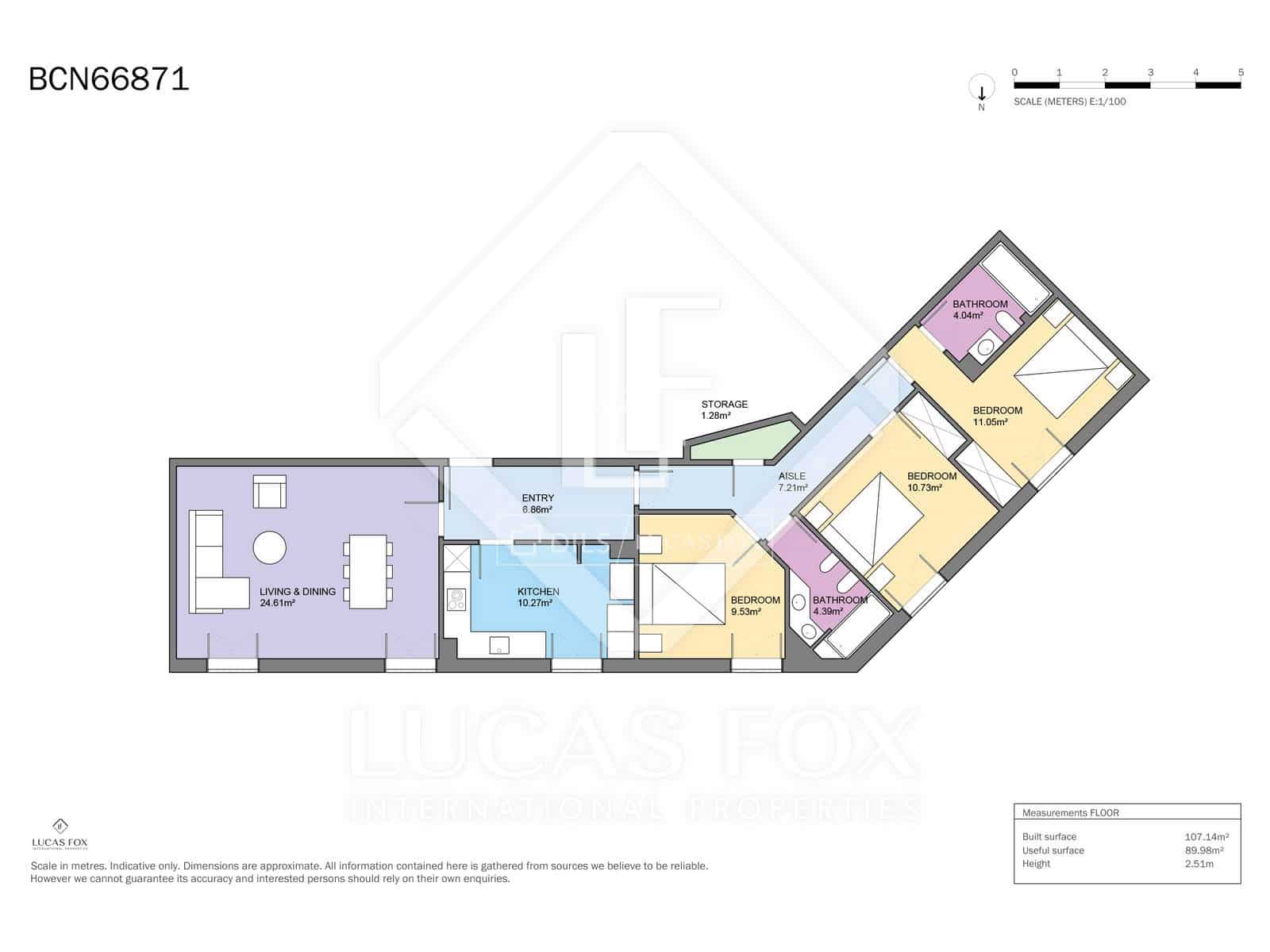 3 soverom Leilighet til salgs i Barcelona by med garasje - € 780 000 (Ref: 9629233)