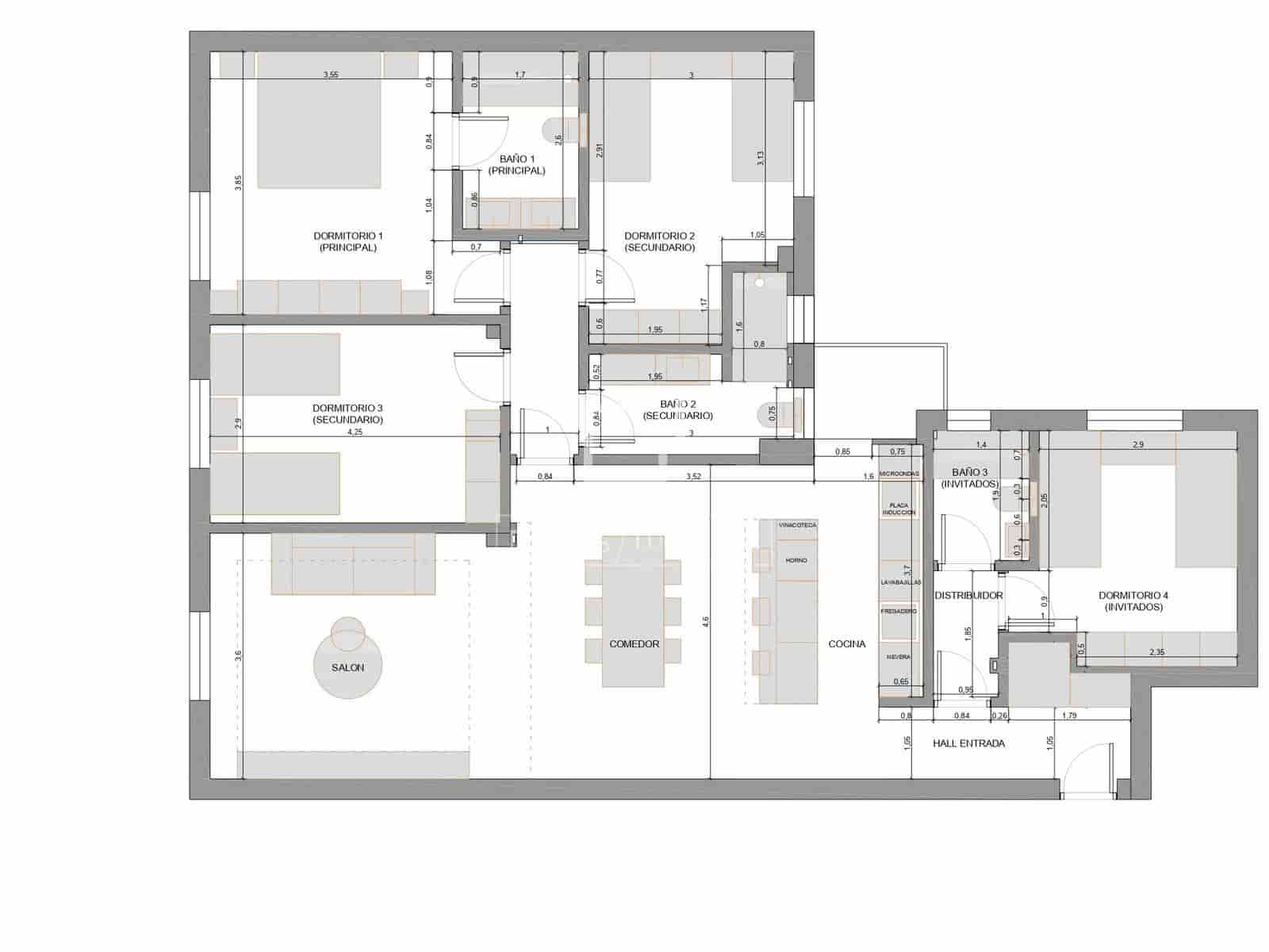 4 bedroom Apartment for sale in Madrid city - € 1,685,000 (Ref: 9631805)