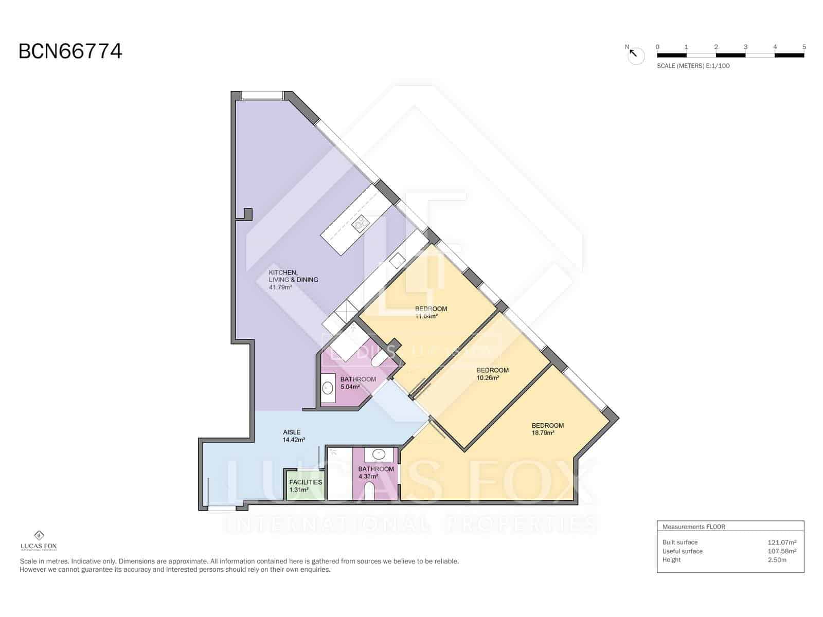 3 quarto Apartamento para venda em Barcelona cidade - 595 000 € (Ref: 9643470)
