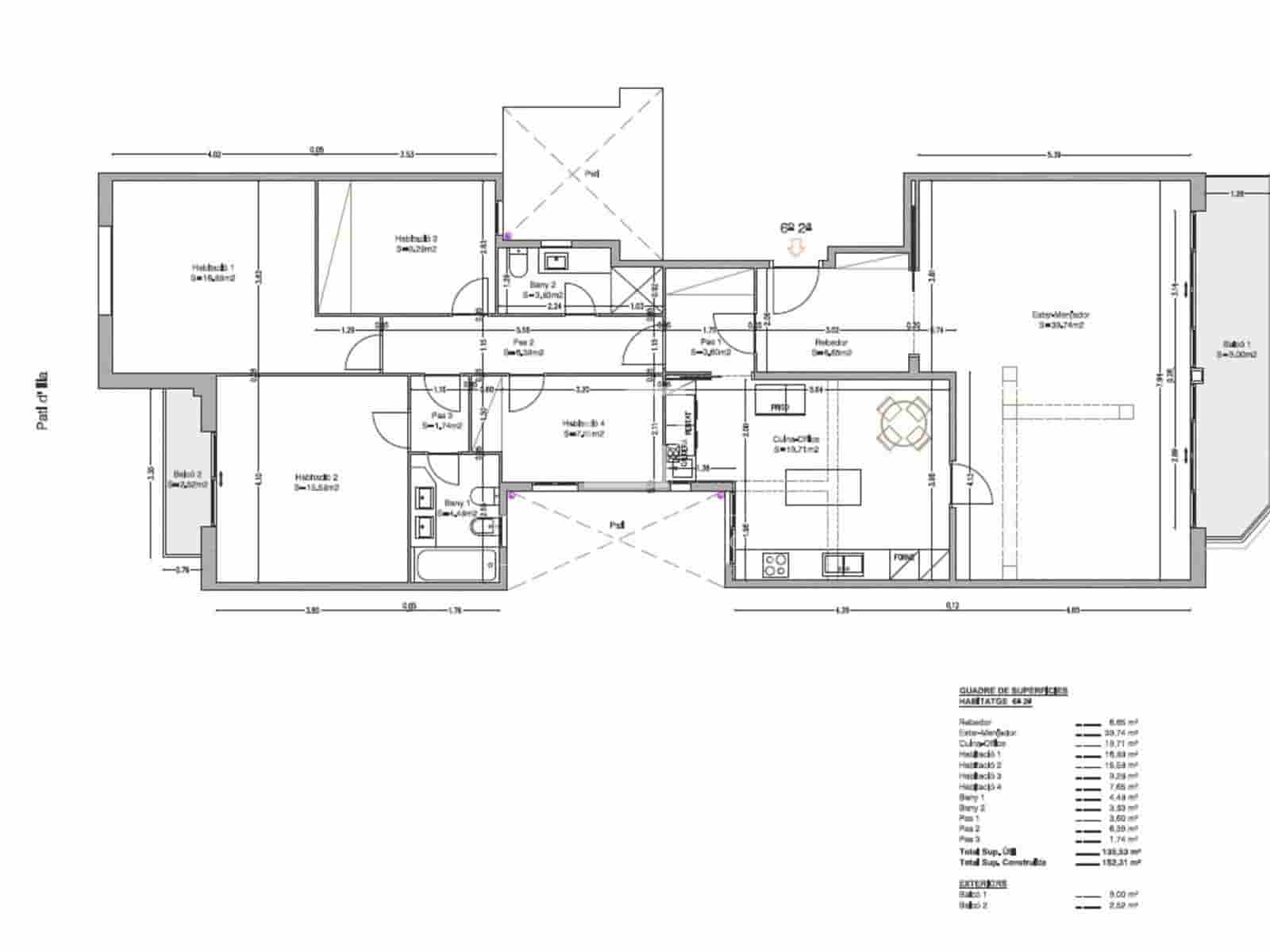 4 quarto Apartamento para arrendar em Barcelona cidade com garagem - 4 000 € (Ref: 9650406)