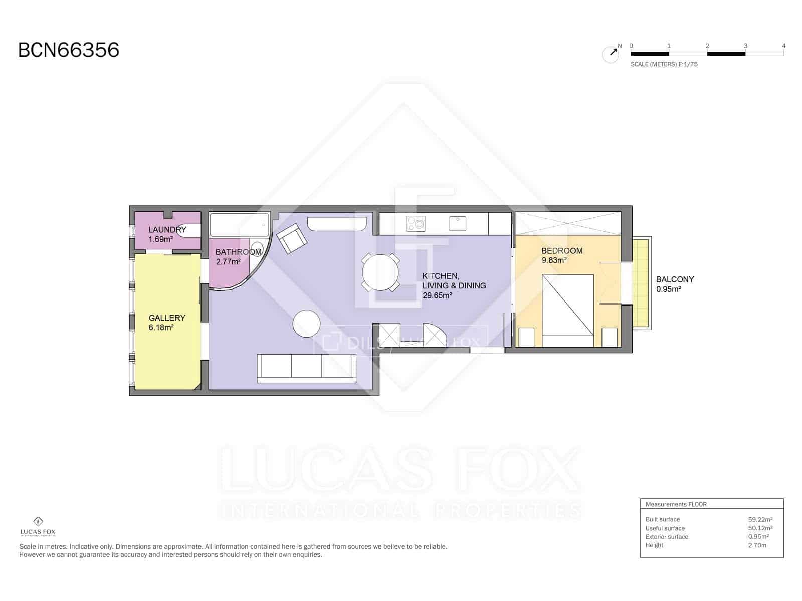 1 Zimmer Apartment zu verkaufen in Barcelona Stadt - 420.000 € (Ref: 9650621)