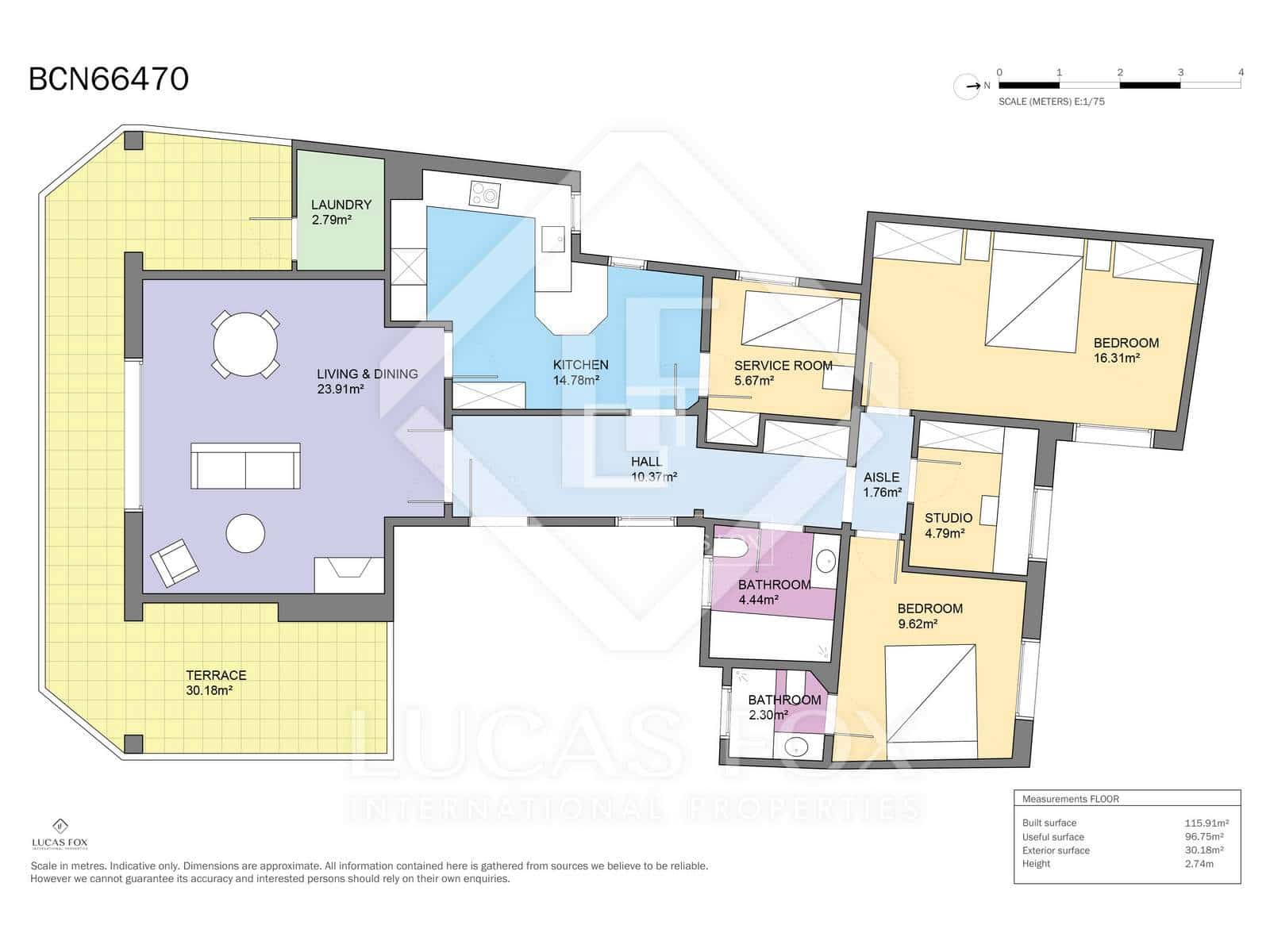 4 soveværelse Penthouse til salg i Barcelona by - € 795.000 (Ref: 9650790)