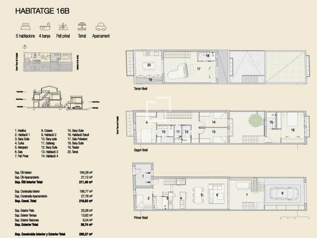 5 chambre Villa/Maison à vendre à Sant Cugat del Vallès - 1 700 000 € (Ref: 9669703)