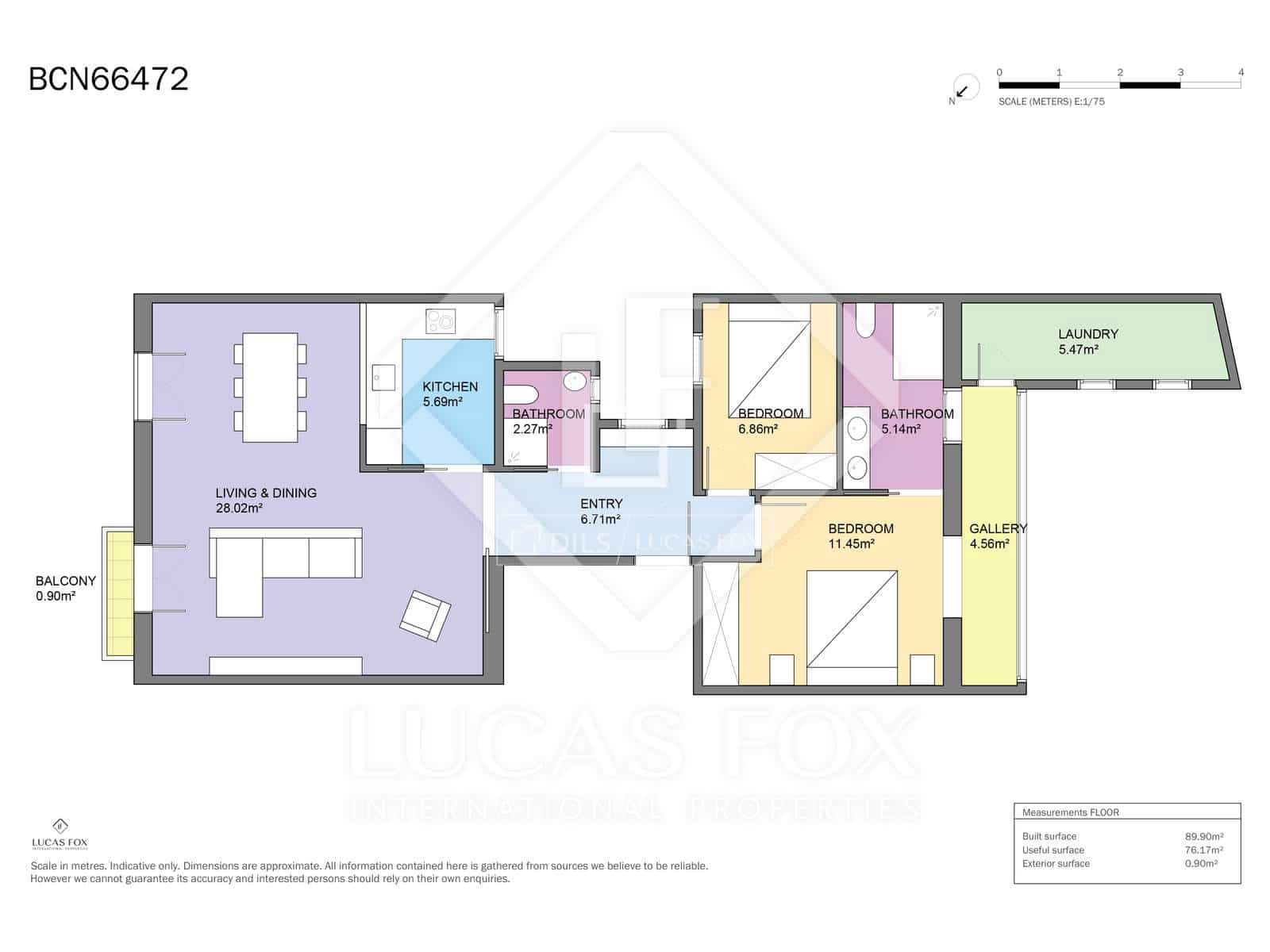 2 Zimmer Apartment zu verkaufen in Barcelona Stadt - 900.000 € (Ref: 9670999)