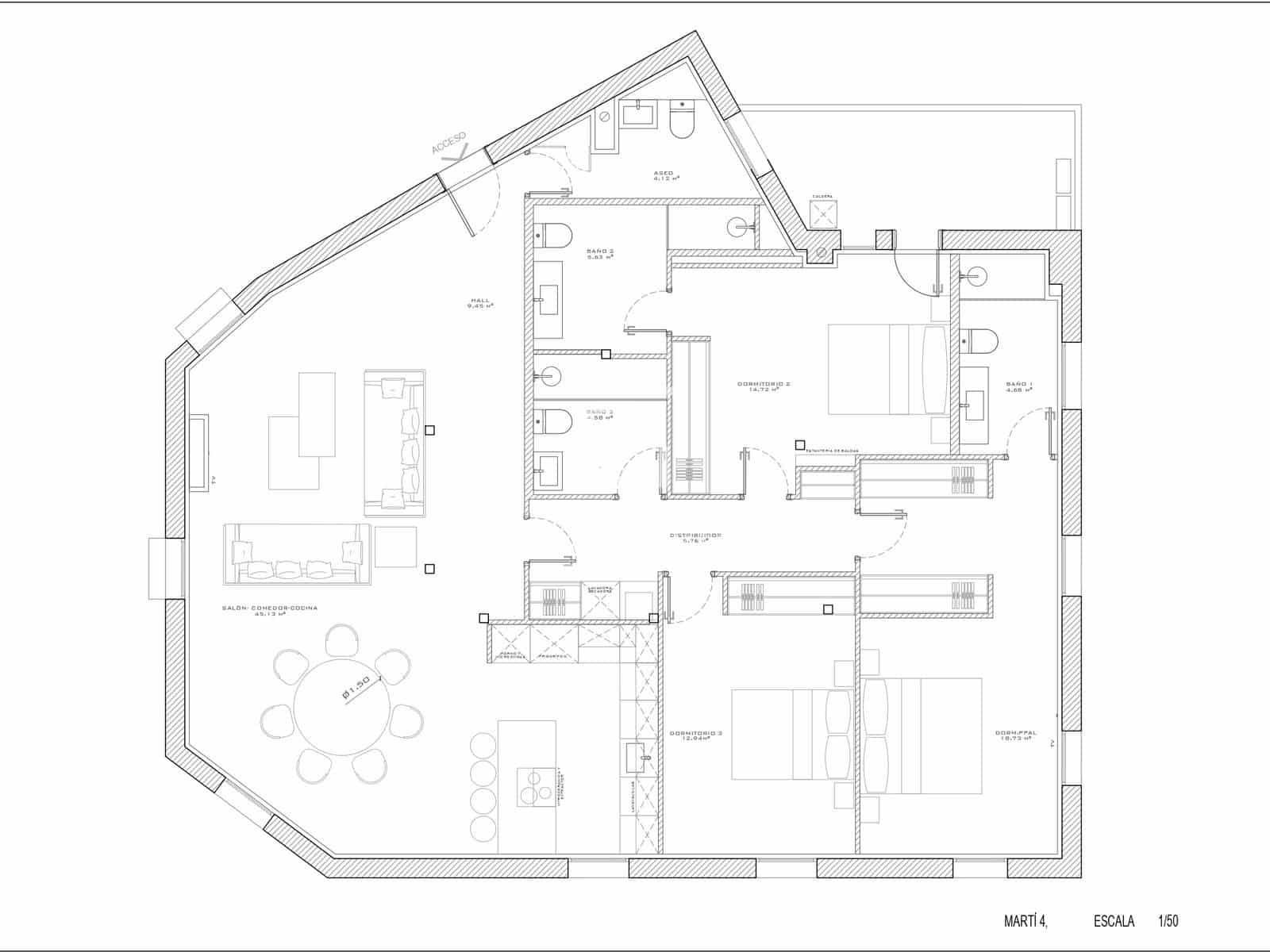 3 makuuhuone Huoneisto myytävänä paikassa Madrid kaupunki mukana 
autotalli - 2 000 000 € (Ref: 9685155)