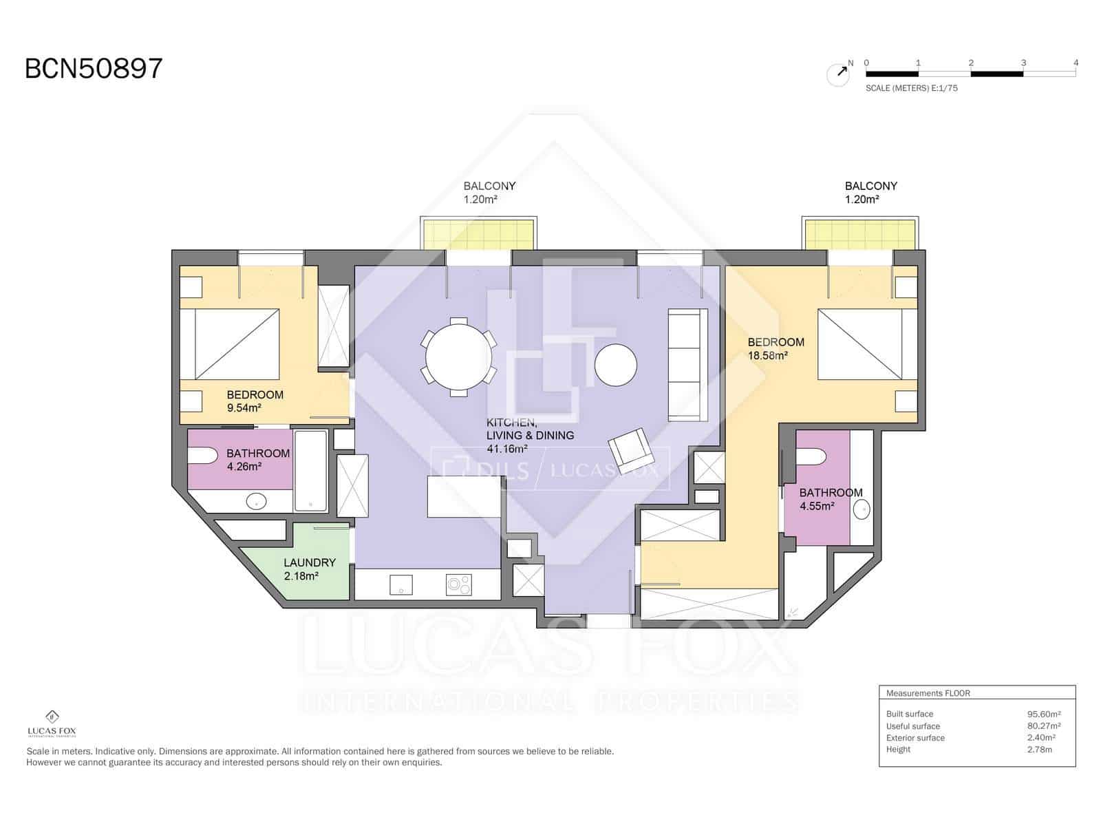 2 soveværelse Lejlighed til salg i Barcelona by - € 1.100.000 (Ref: 9685552)