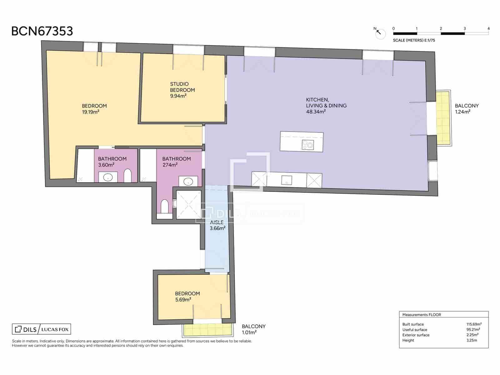 3 bedroom Apartment for sale in Barcelona city - € 590,000 (Ref: 9696864)
