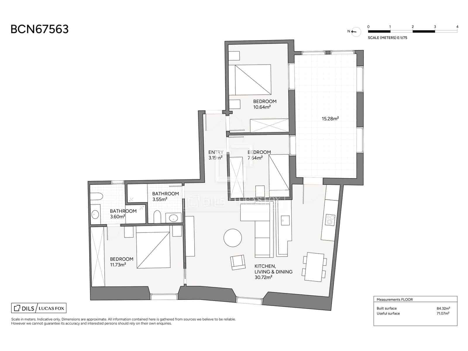3 bedroom Apartment for sale in Barcelona city - € 535,000 (Ref: 9697754)
