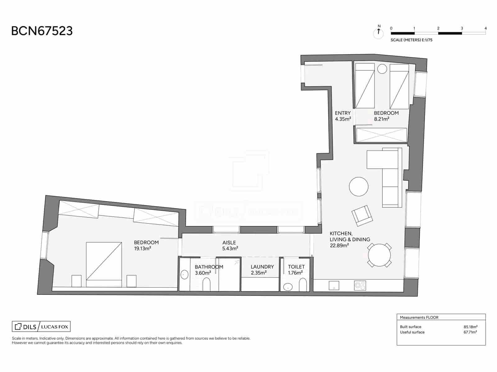 2 bedroom Apartment for sale in Barcelona city - € 499,000 (Ref: 9697755)