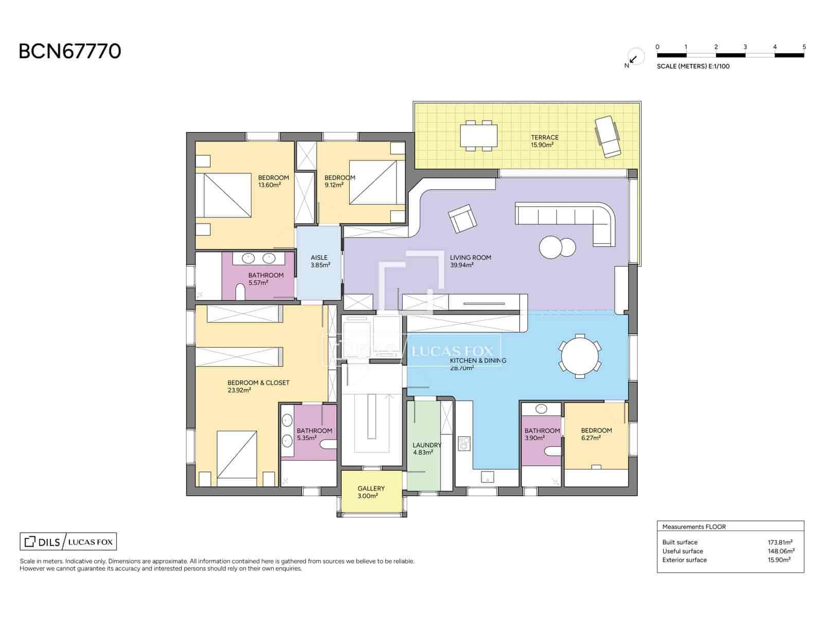 Apartamento de 4 habitaciones en Barcelona ciudad en venta con garaje - 1.990.000 € (Ref: 9699678)