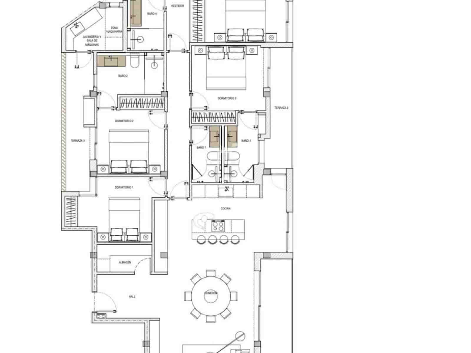 4 soveværelse Lejlighed til salg i Palma de Mallorca med garage - € 1.295.000 (Ref: 9709045)