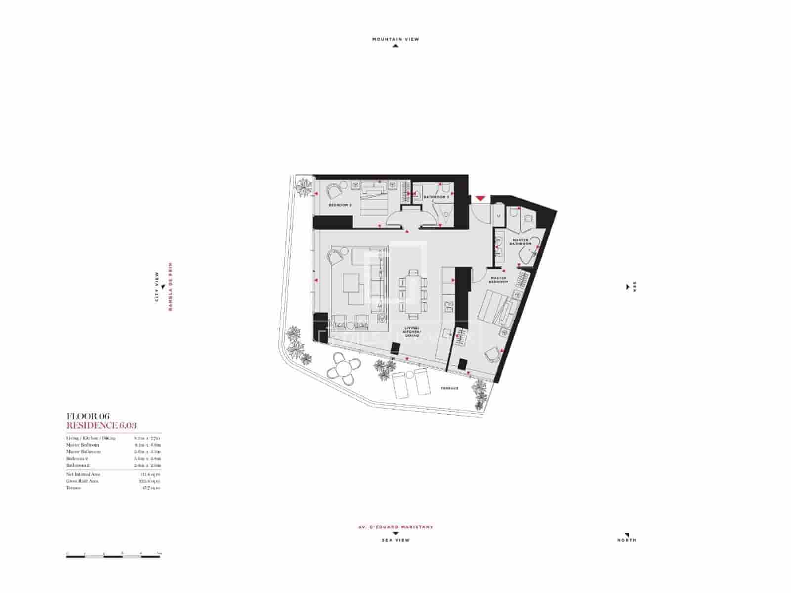 Apartamento de 2 habitaciones en Barcelona ciudad en venta con piscina garaje - 1.460.000 € (Ref: 9716605)