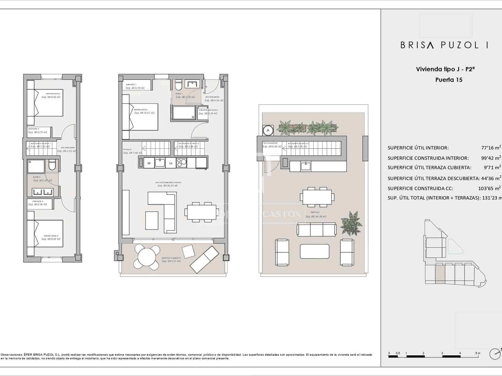 3 bedroom Penthouse for sale in Pucol with pool garage - € 449,000 (Ref: 9716612)