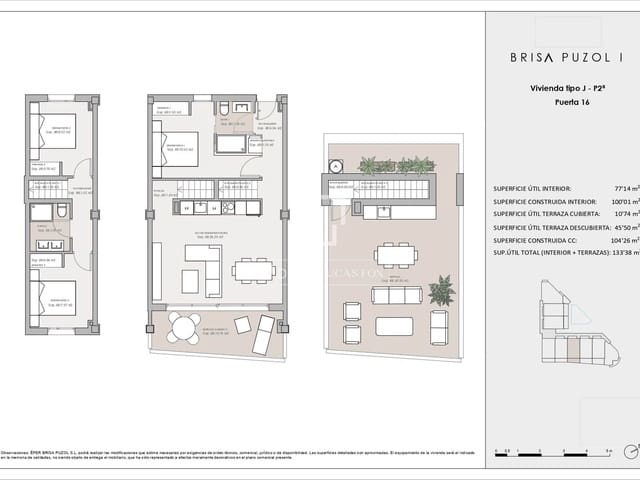 3 camera da letto Attico in vendita in Puçol con piscina garage - 459.000 € (Rif: 9716613)