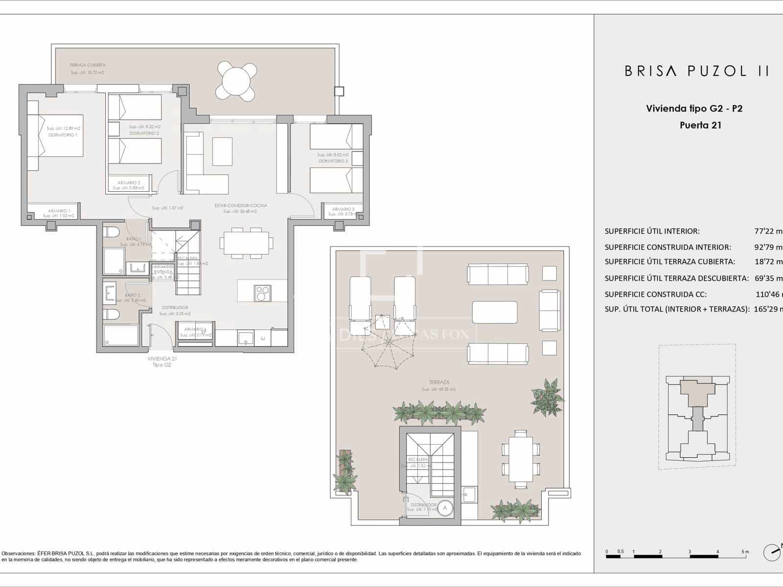 3 bedroom Penthouse for sale in Pucol with pool garage - € 445,000 (Ref: 9716616)